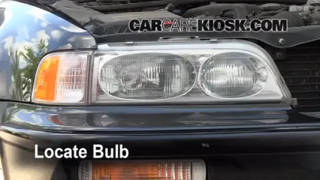 1993 Acura Legend L 3.2L V6 Sedan (4 Door) Luces Faro delantero (reemplazar foco)